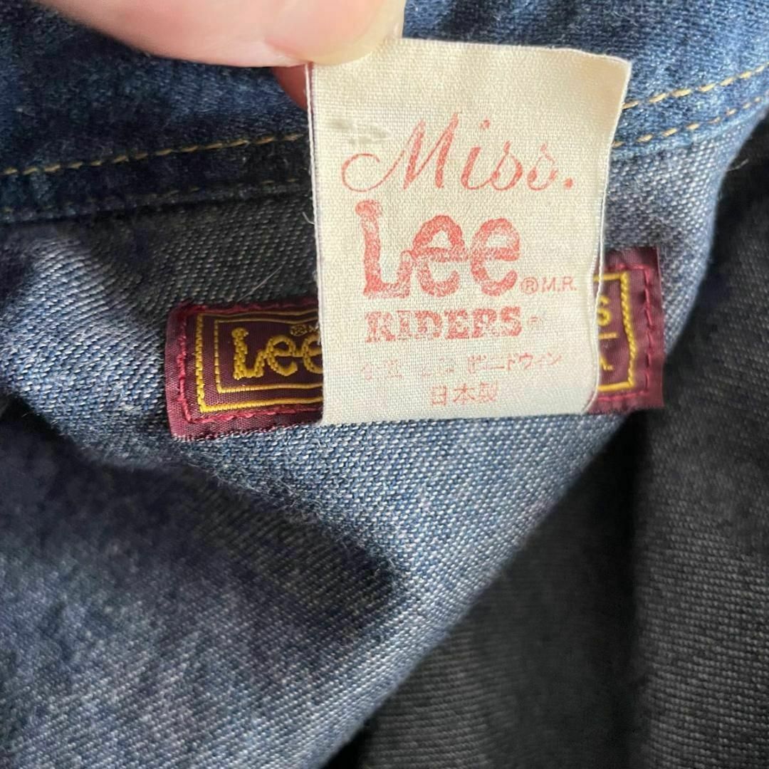 Lee(リー)の美品 Lee 日本製 デニム シャツ M 綿100% ジャケット スナップボタン レディースのトップス(シャツ/ブラウス(長袖/七分))の商品写真