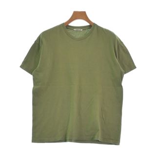 オーラリー(AURALEE)のAURALEE オーラリー Tシャツ・カットソー -(M位) カーキ 【古着】【中古】(Tシャツ/カットソー(半袖/袖なし))