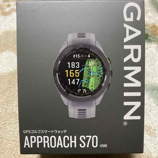 GARMIN - 【美品】GARMIN アプローチS70 42mm グレー