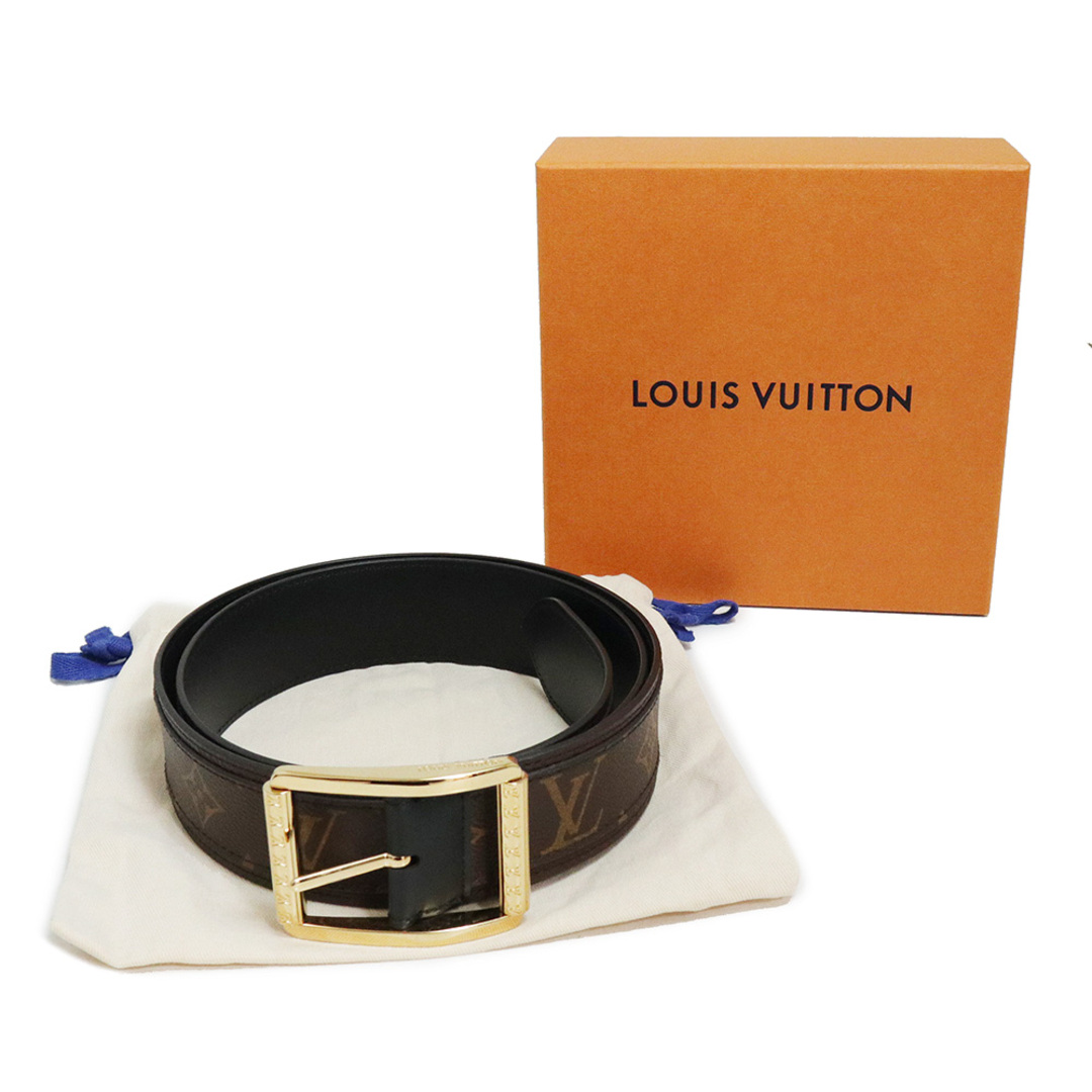 LOUIS VUITTON(ルイヴィトン)のルイ ヴィトン サンチュール リヴェルソ 40MM ＃95 リバーシブル ベルト モノグラム カーフスキン レザー ブラウン ブラック 茶 黒 ゴールド金具 M0283T 箱付 LOUIS VUITTON（新品・未使用品） メンズのファッション小物(ベルト)の商品写真