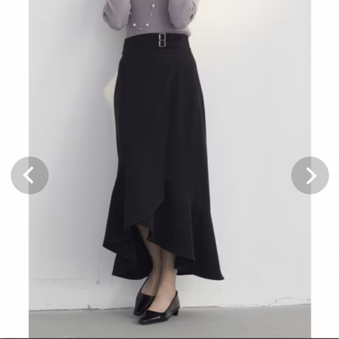 SAISON DE PAPILLON(セゾンドパピヨン)のセゾンドパピヨン 大人のためのマーメイドスカート　ブラック レディースのスカート(ロングスカート)の商品写真