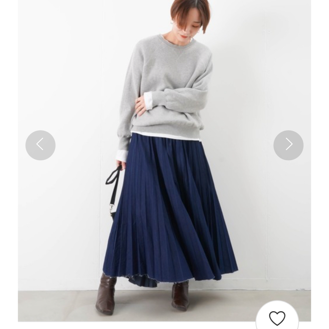 LUCA(ルカ)のMunich ⭐️デニムプリーツスカート レディースのスカート(ロングスカート)の商品写真