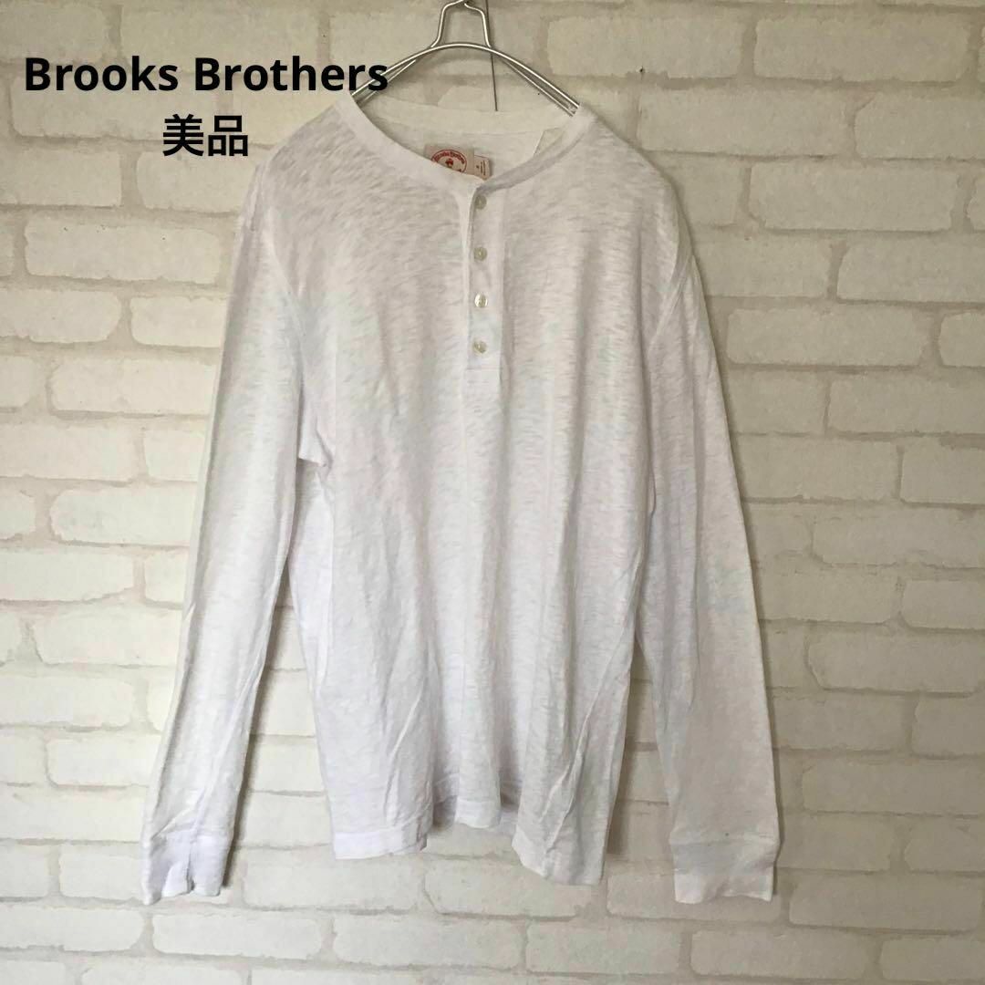 Brooks Brothers(ブルックスブラザース)のBrooks Brothers ブルックスブラザーズ　レッドフリース　ロンT メンズのトップス(Tシャツ/カットソー(七分/長袖))の商品写真