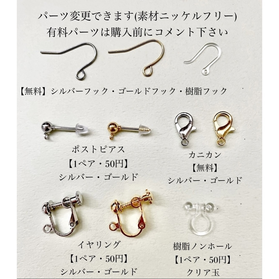 ピアス　664 ハンドメイドのアクセサリー(ピアス)の商品写真