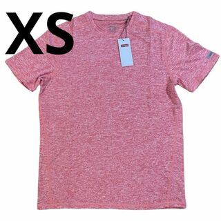 メンズ　ドライTシャツ　速乾　半袖　運動　ピンク　赤　XS 新品未使用　部活(Tシャツ/カットソー(半袖/袖なし))