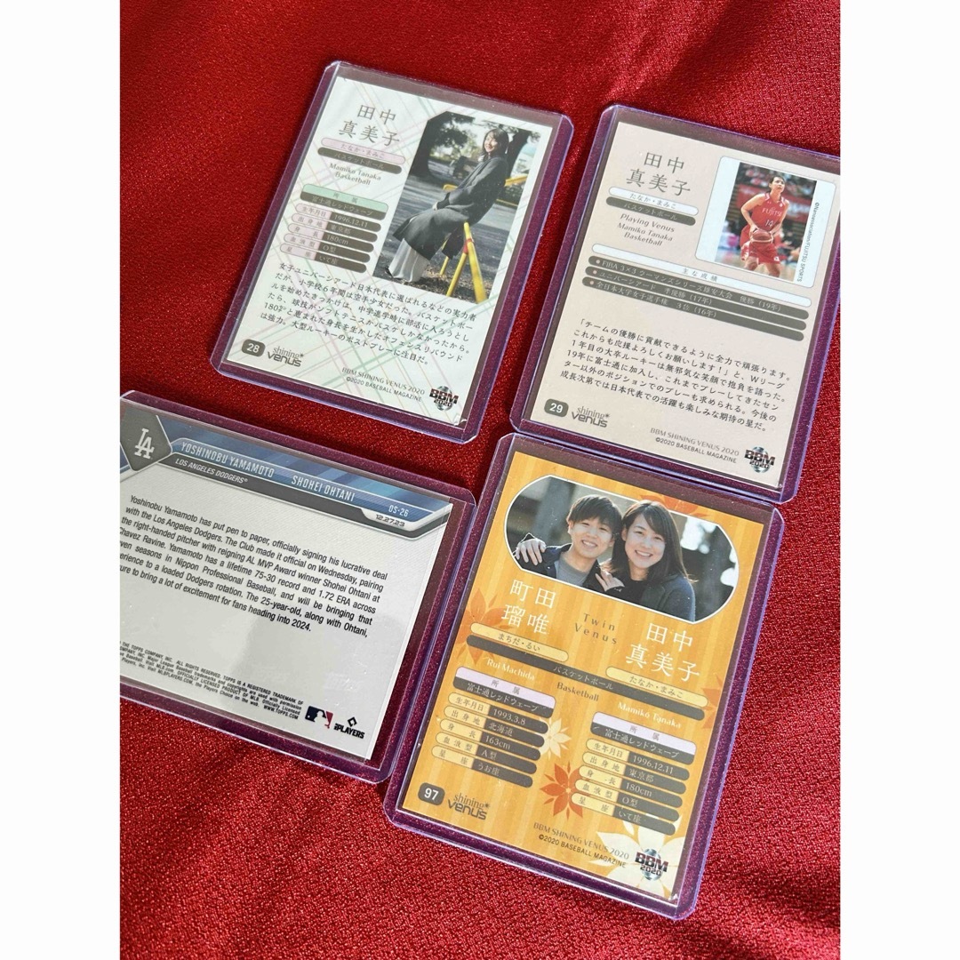 田中真美子カード　大谷翔平トップスカード　美品 エンタメ/ホビーのタレントグッズ(スポーツ選手)の商品写真