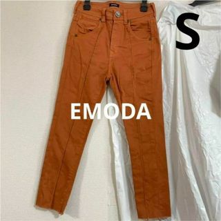 エモダ(EMODA)の値下げ EMODA スキニーパンツ S 1 オレンジブラウン 美脚美尻 エモダ(スキニーパンツ)