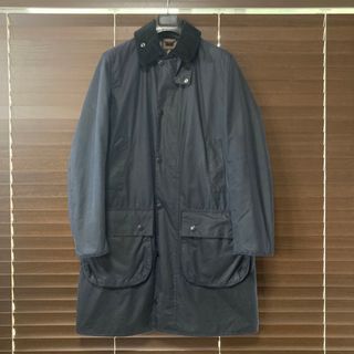 BARBOUR BORDER SL 40 navy(ステンカラーコート)