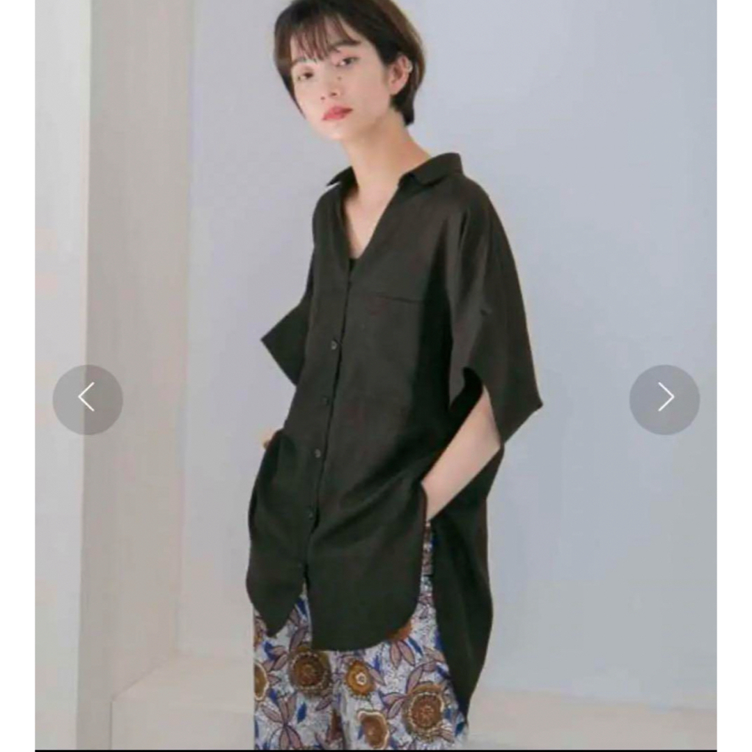 KBF(ケービーエフ)のBACKロングシアーシャツ レディースのトップス(シャツ/ブラウス(半袖/袖なし))の商品写真