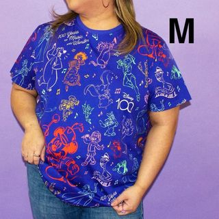 ディズニー(Disney)のM cakeworthy ディズニー 100周年 半袖 Tシャツ バンド(Tシャツ/カットソー(半袖/袖なし))