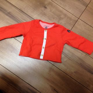 プチバトー(PETIT BATEAU)の美品 プチバトー カーディガン(カーディガン/ボレロ)