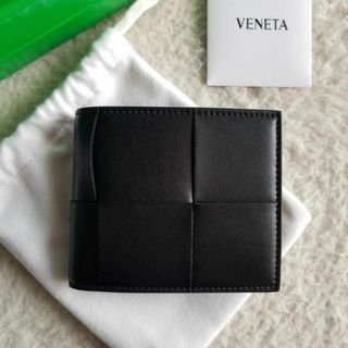 Bottega Veneta - ボッテガヴェネタ カセット コインパース付き 2つ折り財布 ブラック