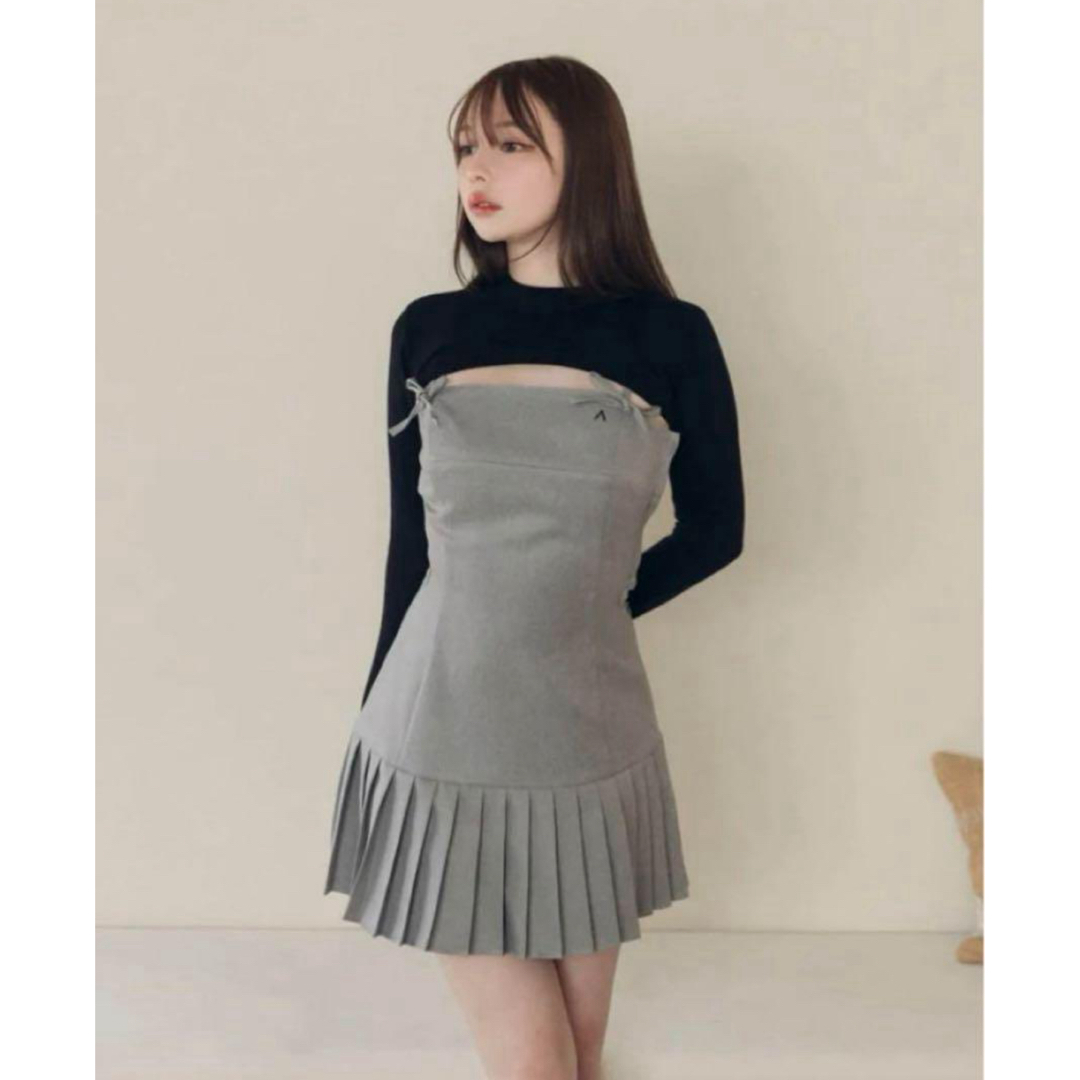 ANDMARY Karen knit set mini dress 華麗 - ワンピース