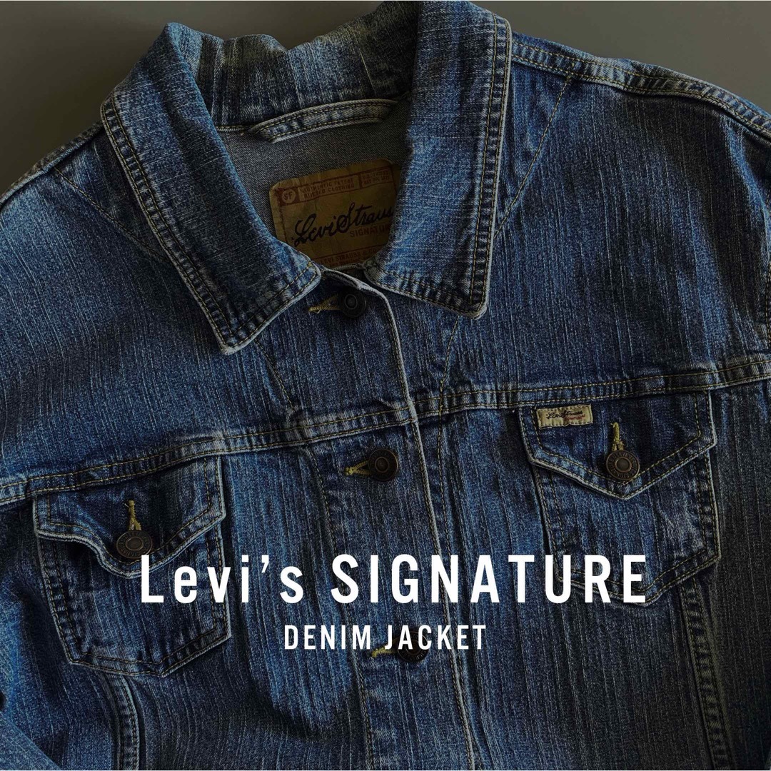 Levi's(リーバイス)の古着 Levis リーバイス シグネチャー ジージャン レディース XL Lee レディースのジャケット/アウター(Gジャン/デニムジャケット)の商品写真