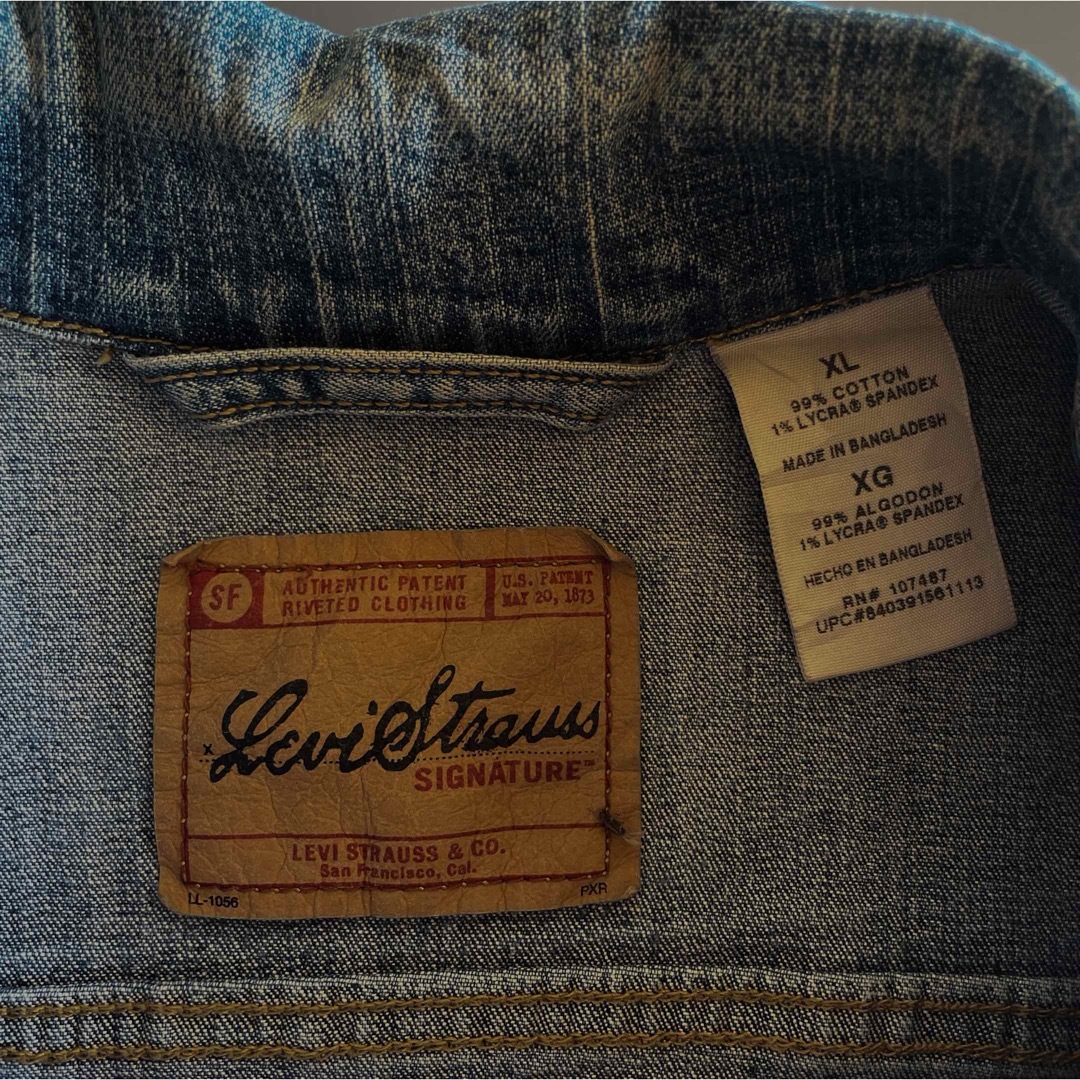 Levi's(リーバイス)の古着 Levis リーバイス シグネチャー ジージャン レディース XL Lee レディースのジャケット/アウター(Gジャン/デニムジャケット)の商品写真