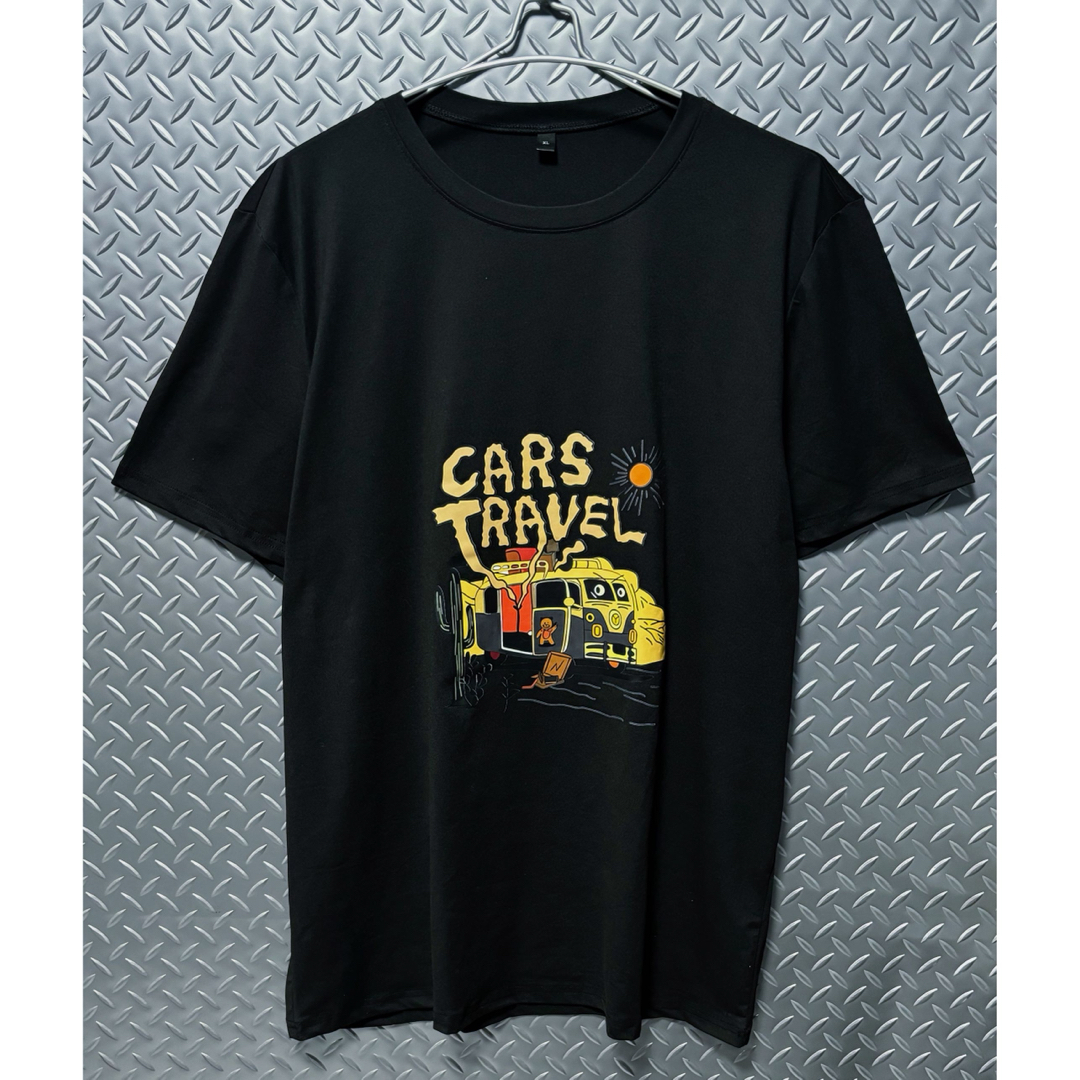 ヴィンテージ古着 プリントTシャツ 英字ロゴ キャンピングカー ビッグシルエット メンズのトップス(Tシャツ/カットソー(半袖/袖なし))の商品写真