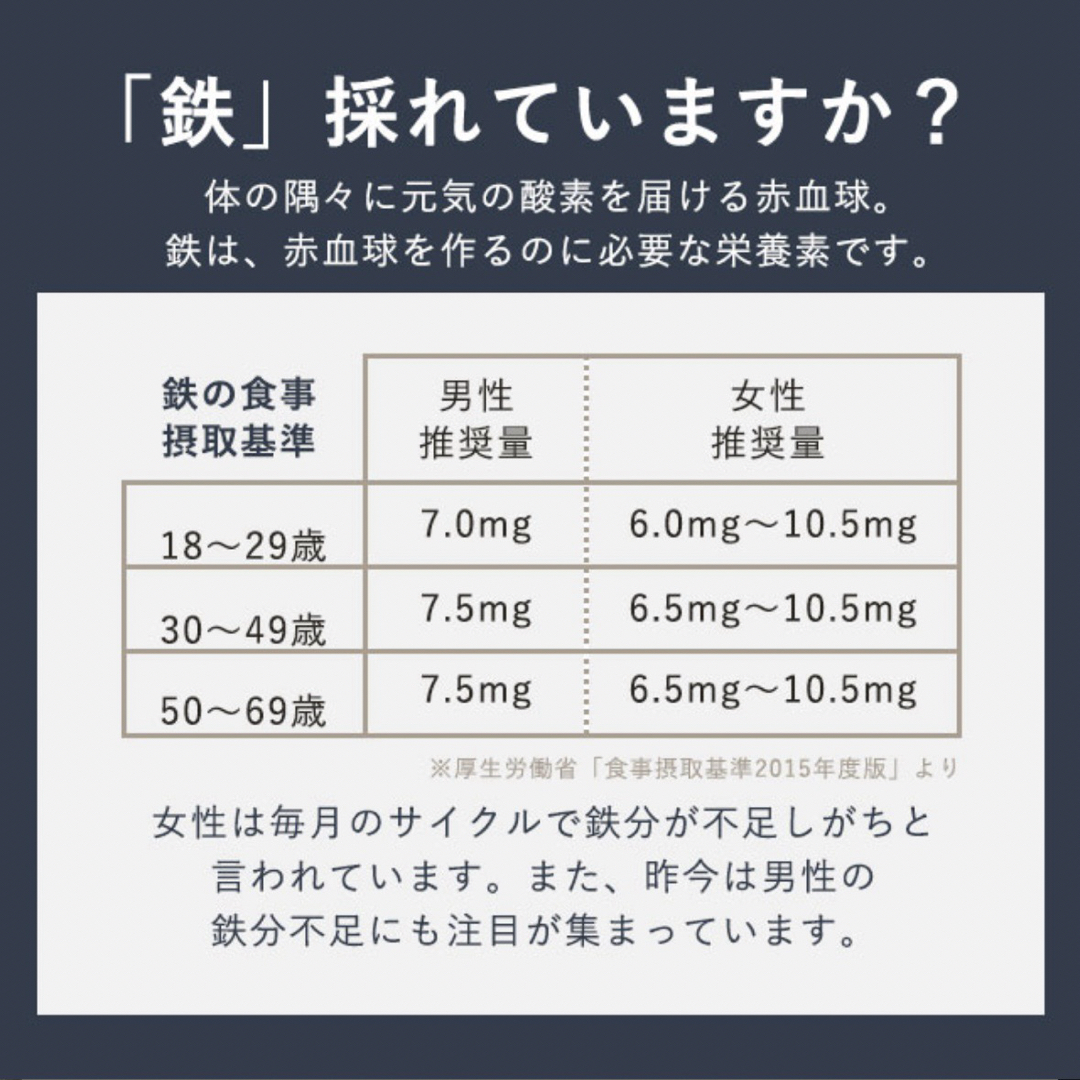 ogaland(オーガランド)の【新品未開封】オーガランド　ヘム鉄＆ビタミン　約1ヶ月分 食品/飲料/酒の健康食品(その他)の商品写真