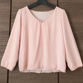 プロポーションボディドレッシング(PROPORTION BODY DRESSING)のプロポーションボディドレッシング　ビジュー付きシフォンブラウス(シャツ/ブラウス(長袖/七分))