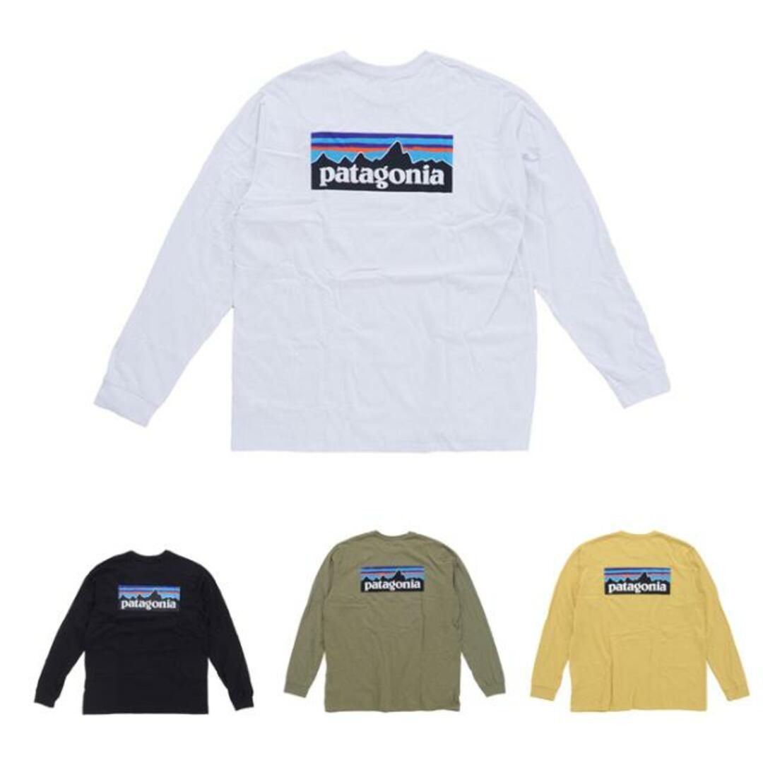 patagonia(パタゴニア)のPatagonia パタゴニア M’s L/S P-6 Logo Responsibili-Tee レスポンシビリティー 38518 メンズ ロングTシャツ 長袖 新色 売れ筋アイテム 1.ホワイト メンズのトップス(Tシャツ/カットソー(七分/長袖))の商品写真