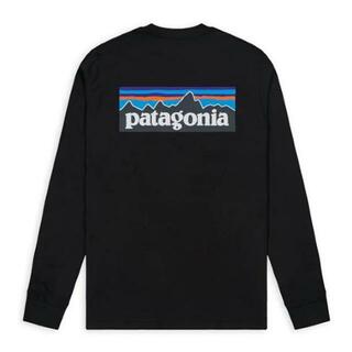 パタゴニア(patagonia)のPatagonia パタゴニア M’s L/S P-6 Logo Responsibili-Tee レスポンシビリティー 38518 メンズ ロングTシャツ 長袖 新色 売れ筋アイテム 2.ブラック(Tシャツ/カットソー(七分/長袖))