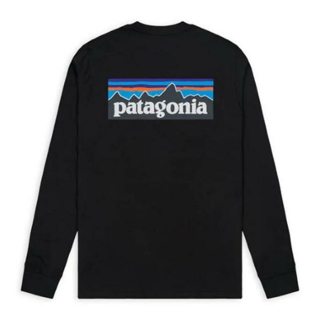 patagonia(パタゴニア)のPatagonia パタゴニア M’s L/S P-6 Logo Responsibili-Tee レスポンシビリティー 38518 メンズ ロングTシャツ 長袖 新色 売れ筋アイテム 2.ブラック メンズのトップス(Tシャツ/カットソー(七分/長袖))の商品写真