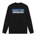 Patagonia パタゴニア M’s L/S P-6 Logo Responsibili-Tee レスポンシビリティー 38518 メンズ ロングTシャツ 長袖 新色 売れ筋アイテム 2.ブラック