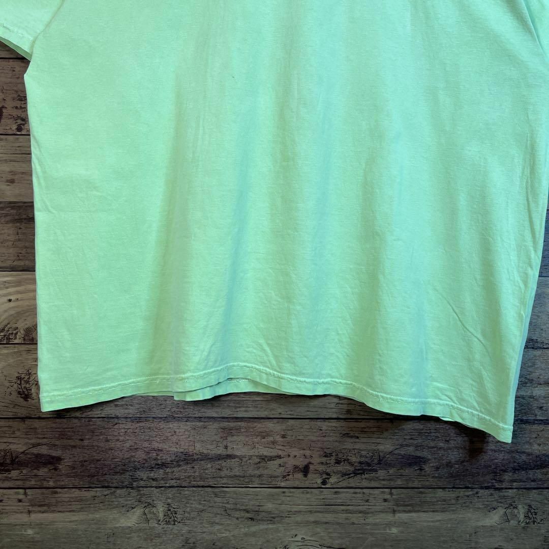 6517 古着　アニマルtシャツ バックプリント　タートル　亀　2XLイエロー メンズのトップス(Tシャツ/カットソー(半袖/袖なし))の商品写真
