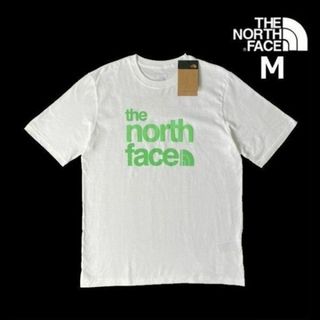 ザノースフェイス(THE NORTH FACE)のノースフェイス 半袖 Tシャツ US限定 男女兼用 (M)白 緑 180902(Tシャツ/カットソー(半袖/袖なし))