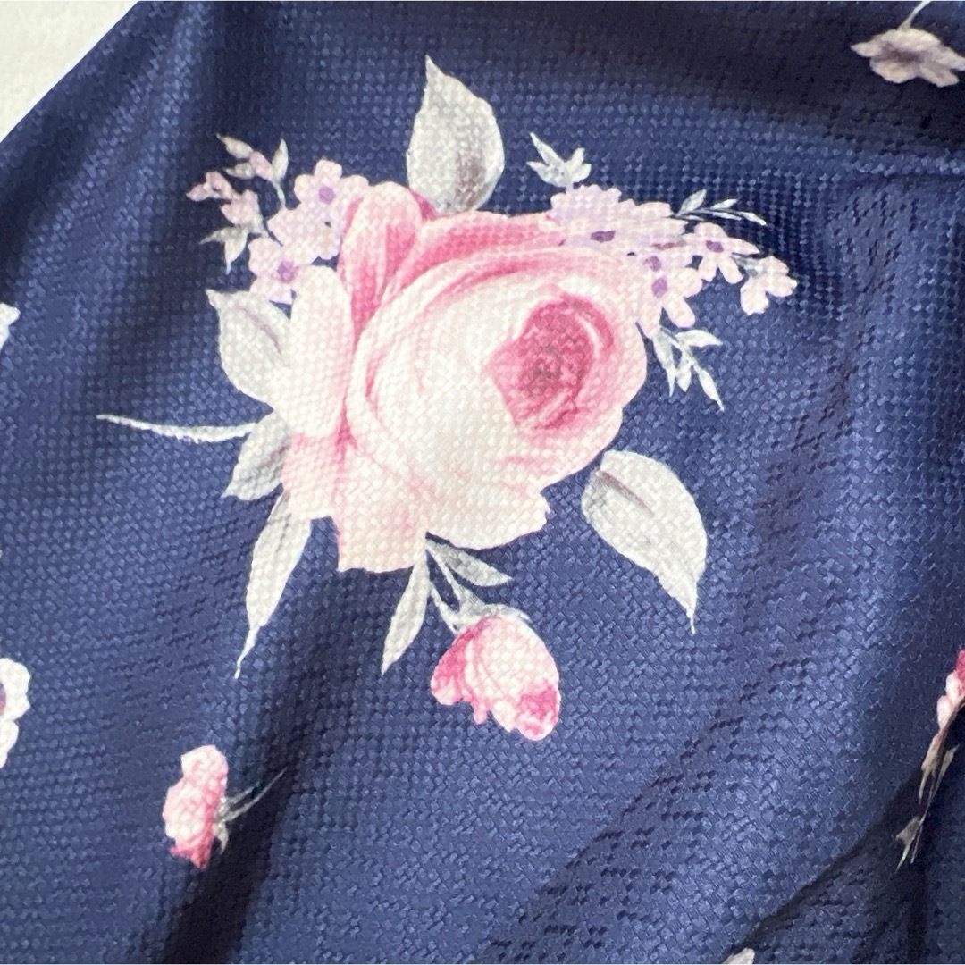 LIZ LISA(リズリサ)の【リズリサ】ロングスカート　花柄　ウエストバックゴム　ネイビー レディースのスカート(ロングスカート)の商品写真