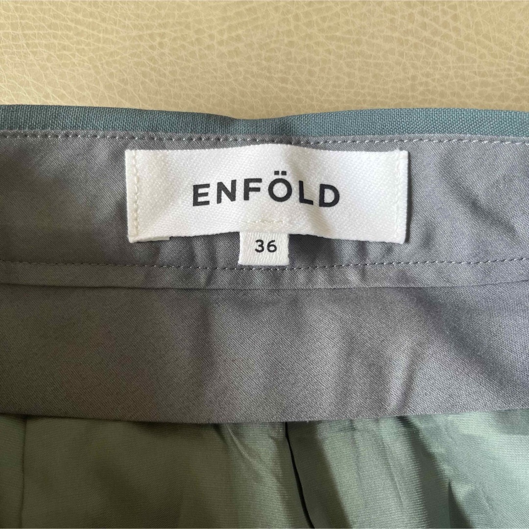 ENFOLD(エンフォルド)の22ss ENFOLD AIR FORZA タックワイドPANTS 36 レディースのパンツ(その他)の商品写真