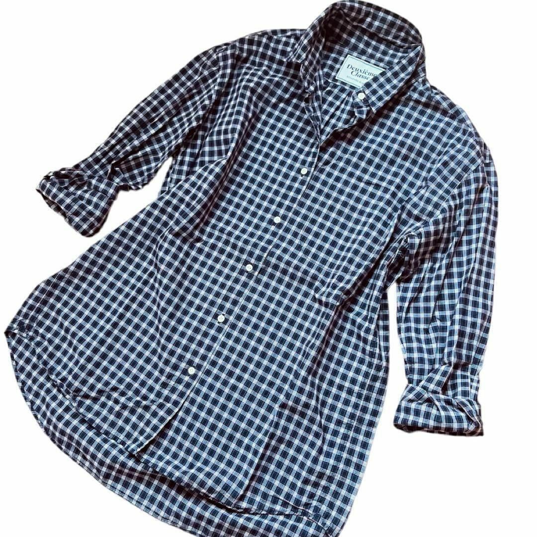 DEUXIEME CLASSE(ドゥーズィエムクラス)のドゥーズィエムクラス  チェックシャツ レディースのトップス(シャツ/ブラウス(長袖/七分))の商品写真