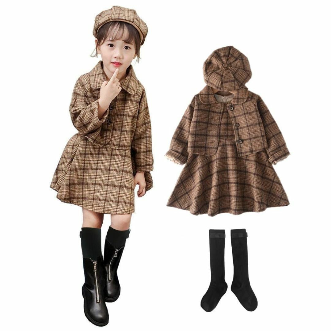 [WUOWU] ワンピース 子供 用 女の子 ワンピース キッズ 子供服 フォー キッズ/ベビー/マタニティのベビー服(~85cm)(その他)の商品写真