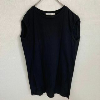 マウジー(moussy)の🌟MOUSSY マウジー【F】サイドスリット ノースリーブ ブラック コットン(タンクトップ)