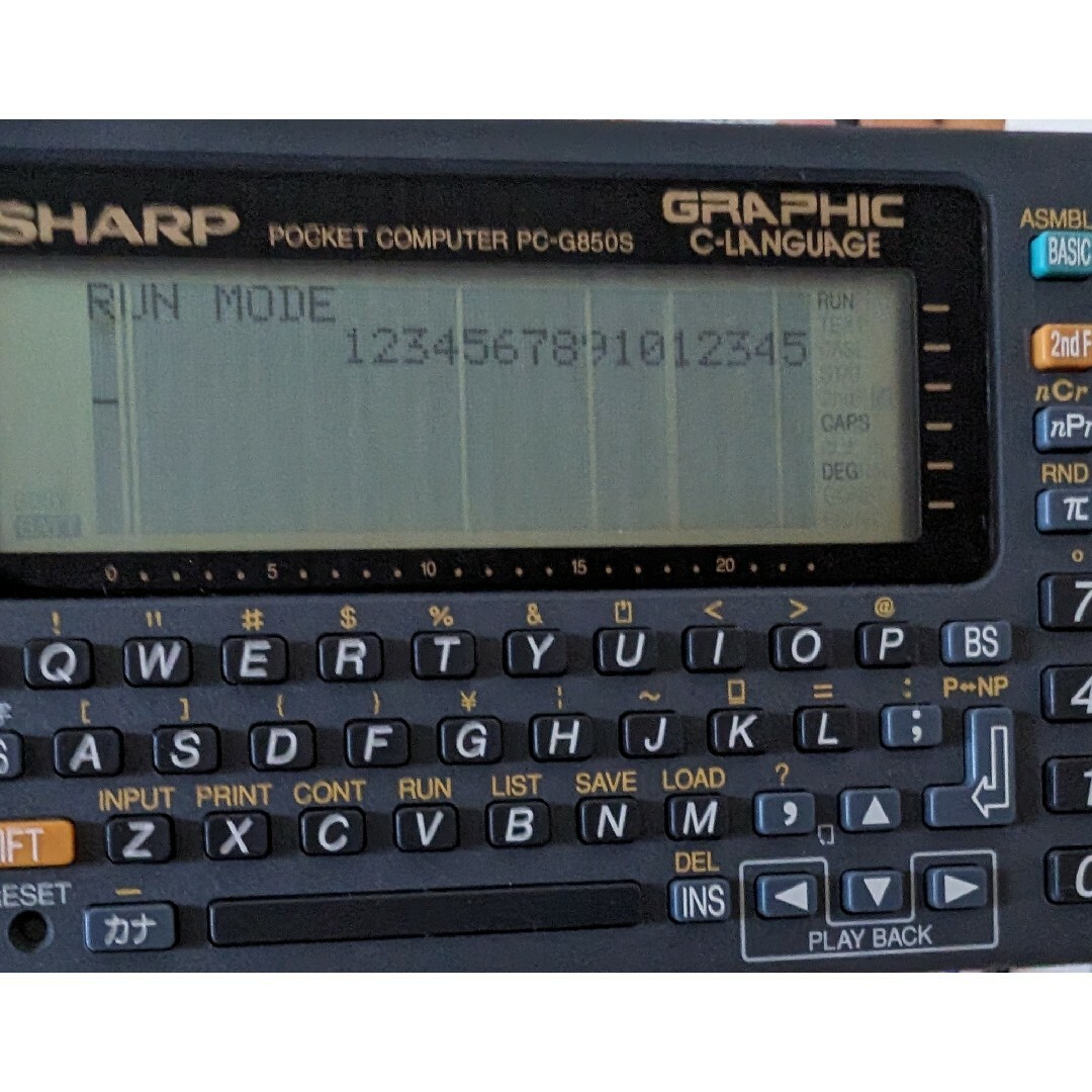 SHARP(シャープ)のSHARP シャープ ポケットコンピュータ ポケコン PC-G850S スマホ/家電/カメラのPC/タブレット(その他)の商品写真