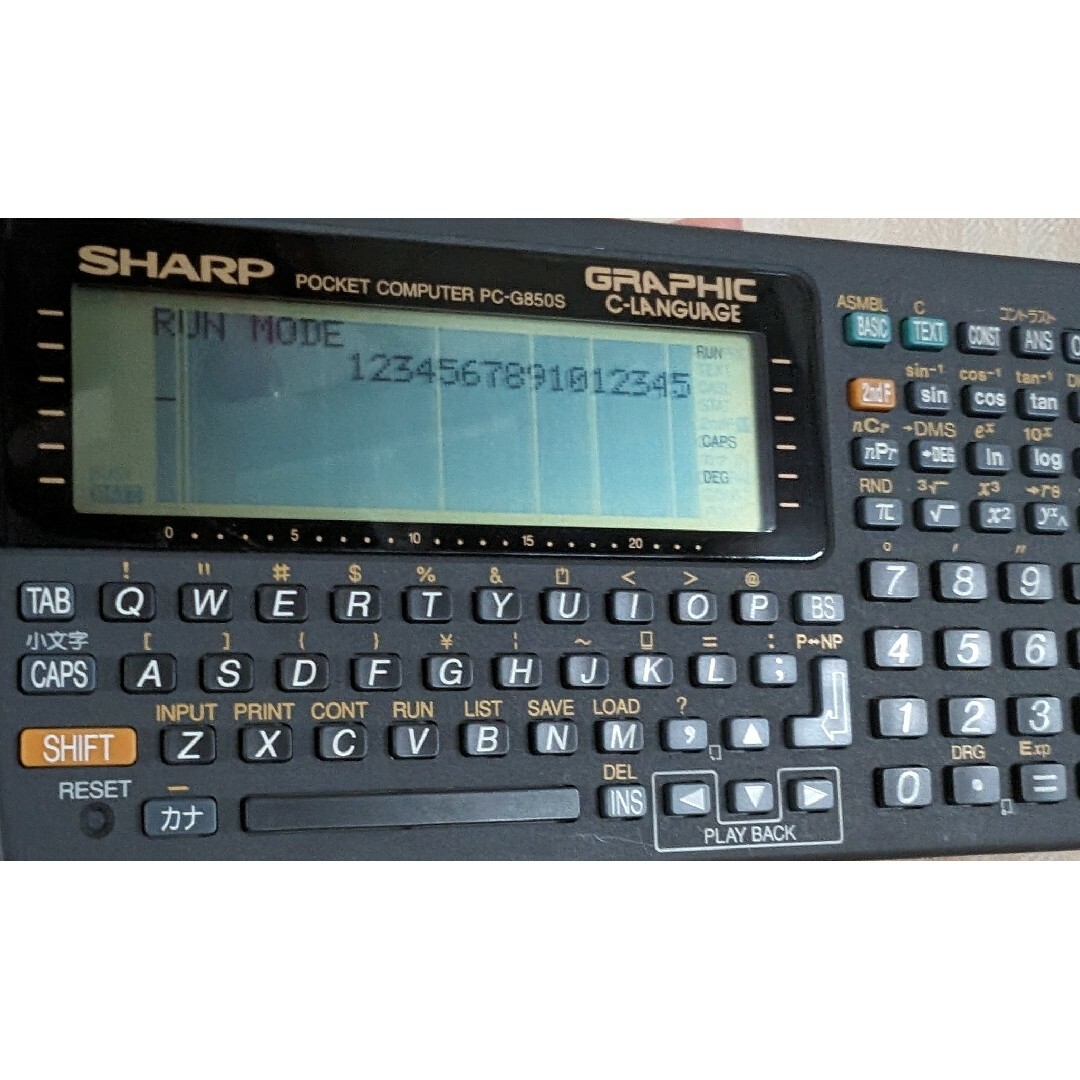 SHARP(シャープ)のSHARP シャープ ポケットコンピュータ ポケコン PC-G850S スマホ/家電/カメラのPC/タブレット(その他)の商品写真