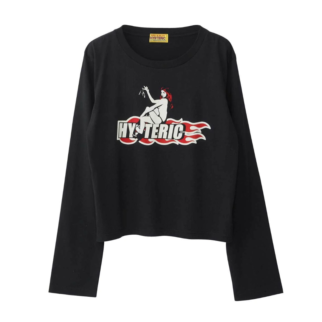 HYSTERIC GLAMOUR(ヒステリックグラマー)のHYSTERIC GLAMOUR ヒステリックグラマー カットソー レディースのトップス(カットソー(長袖/七分))の商品写真