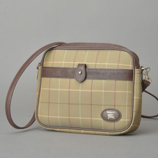 バーバリー(BURBERRY)のバーバリー♡ビンテージチェック ショルダーバッグ ポーチ ブラウン 玉虫色(ショルダーバッグ)