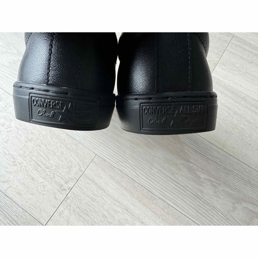 CONVERSE(コンバース)の極美品　コンバースクップ　レザー　ブラック メンズの靴/シューズ(スニーカー)の商品写真