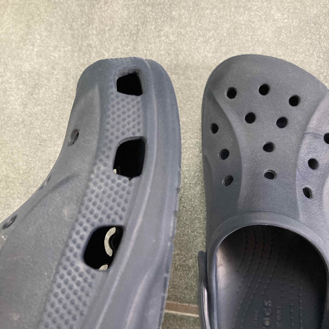 crocs(クロックス)のぴー様★クロックス　サイズJ2 ネイビー キッズ/ベビー/マタニティのキッズ靴/シューズ(15cm~)(サンダル)の商品写真