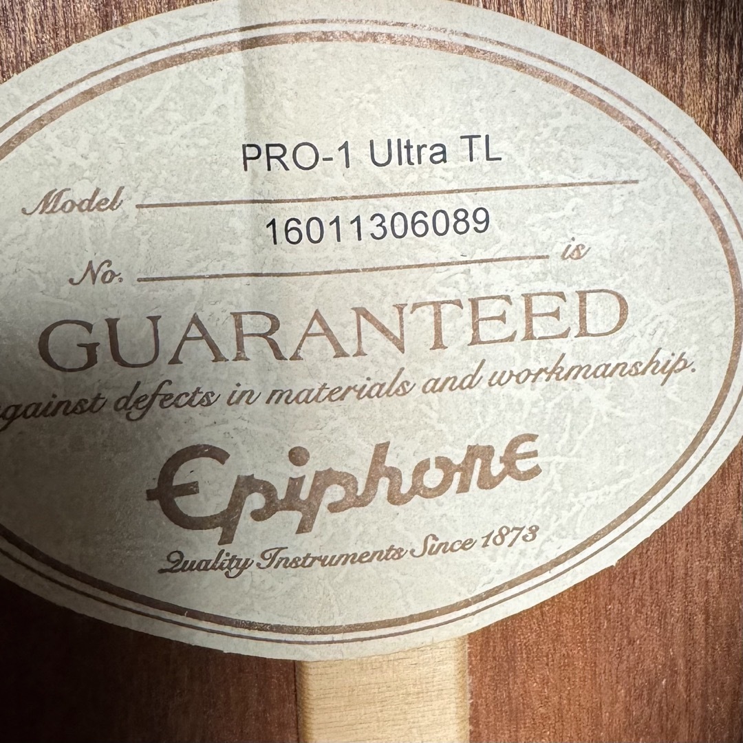 Epiphone - 美品 epiphone エピフォン エレアコ PRO-1 Ultra の Epiphone - 美品 epiphone エピフォン エレアコ PRO-1 Ultra の