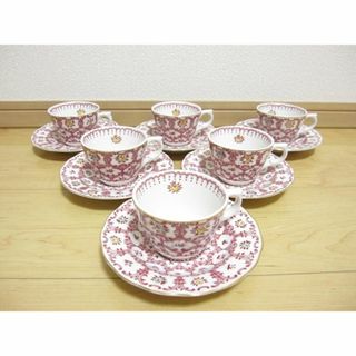 当時物　NIKKO ニッコー　ダブルフェニックス　花柄カップ＆ソーサー６客セット