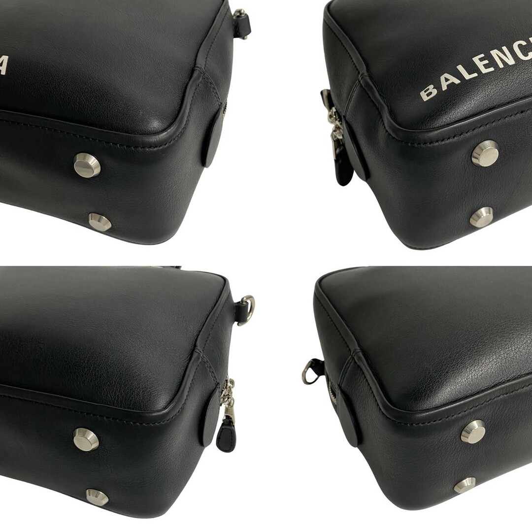 Balenciaga(バレンシアガ)のほぼ未使用 袋付 BALENCIAGA バレンシアガ トライアングル スクエアバッグ レザー 本革 2way ハンドバッグ ショルダーバッグ 黒 35706 レディースのバッグ(ハンドバッグ)の商品写真