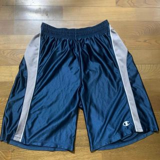 チャンピオン(Champion)のチャンピオンchampionハーフパンツXOネイビー×シルバー(バスケットボール)