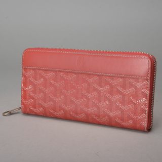 GOYARD - GOYARD♡ゴヤール マティニョンジップGM ジッピー長財布 ヘリンボーン 赤