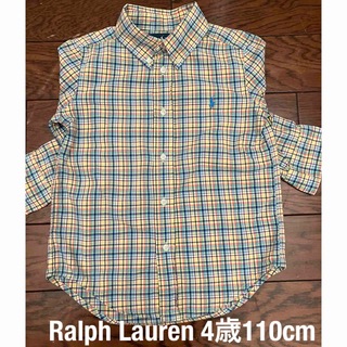 ラルフローレン(Ralph Lauren)のラルフローレン　ボタンダウン長袖シャツ　4歳(Tシャツ/カットソー)