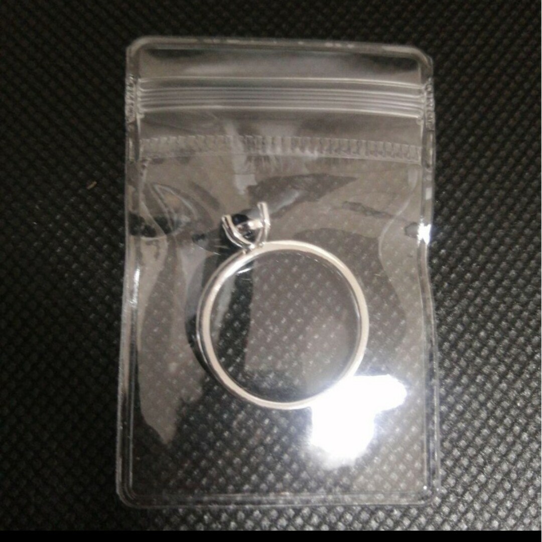 キュービックジルコニア サファイア&ダイヤ風 リング 8号 レディースのアクセサリー(リング(指輪))の商品写真