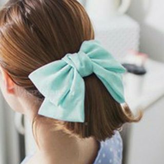 とろみリボンバレッタ/ヘアアクセサリー 大きめ 20cm(バレッタ/ヘアクリップ)