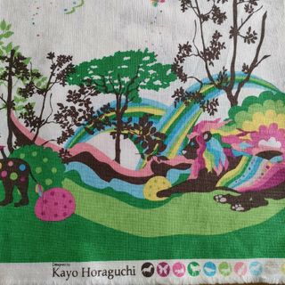 約110cm×50cm　Kayo Horaguchi　はぎれ(生地/糸)