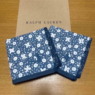 ラルフローレン(Ralph Lauren)の新品未使用　ラルフローレン　ハンドタオル　2枚　花柄　ガーゼ(ハンカチ)