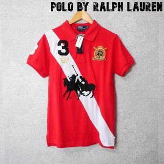 POLO RALPH LAUREN - 未使用 ポロバイラルフローレン ビッグポニー ロゴ 半袖 鹿の子 ポロシャツ